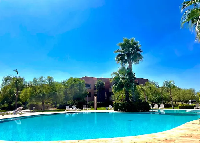 Luxurious Stay At Prestigia Golf Marrakech With Golf Course, Pool, And Breathtaking Atlas Mountains View